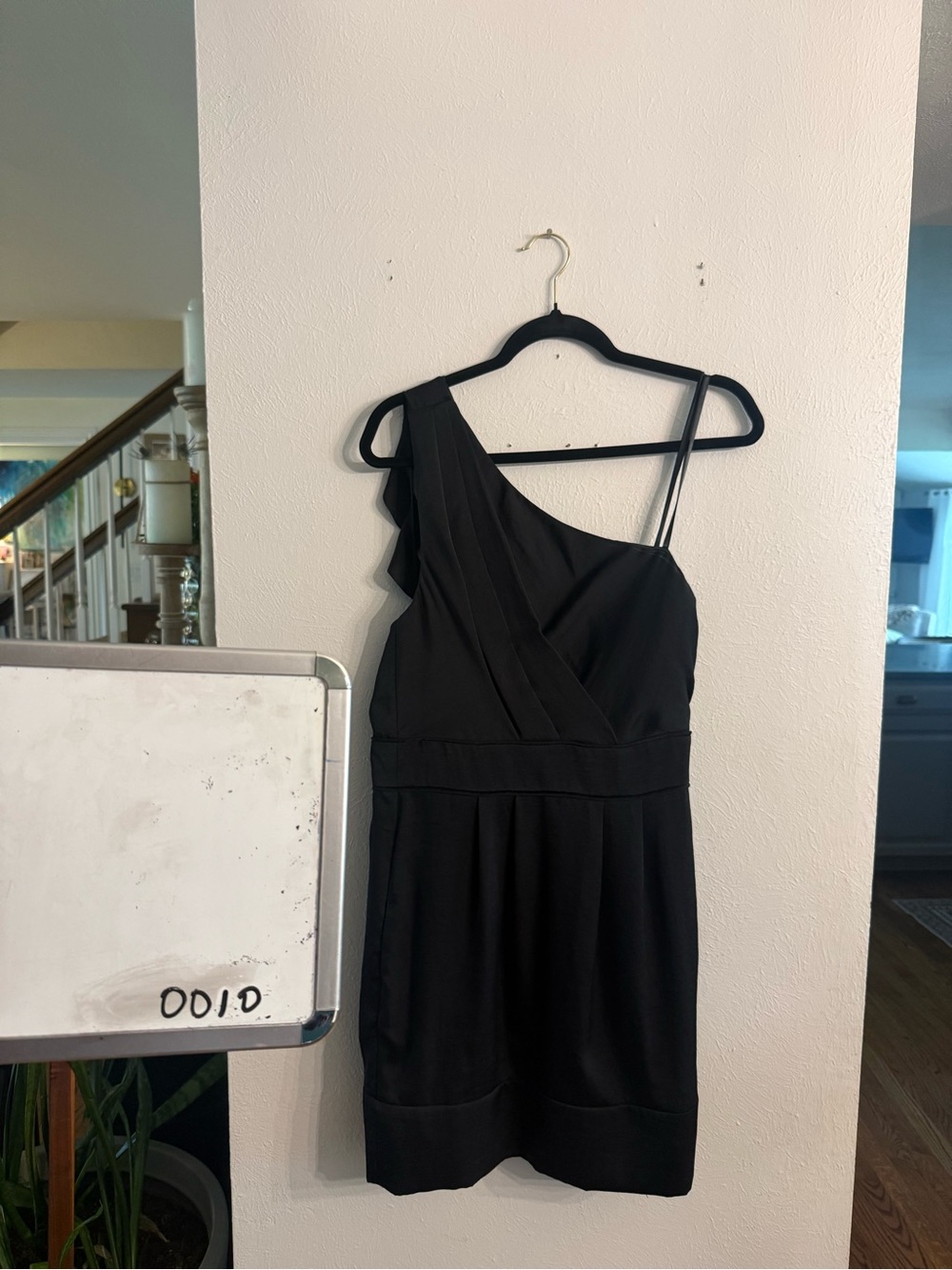 BCBGeneration One-Shoulder Black Cocktail Dress